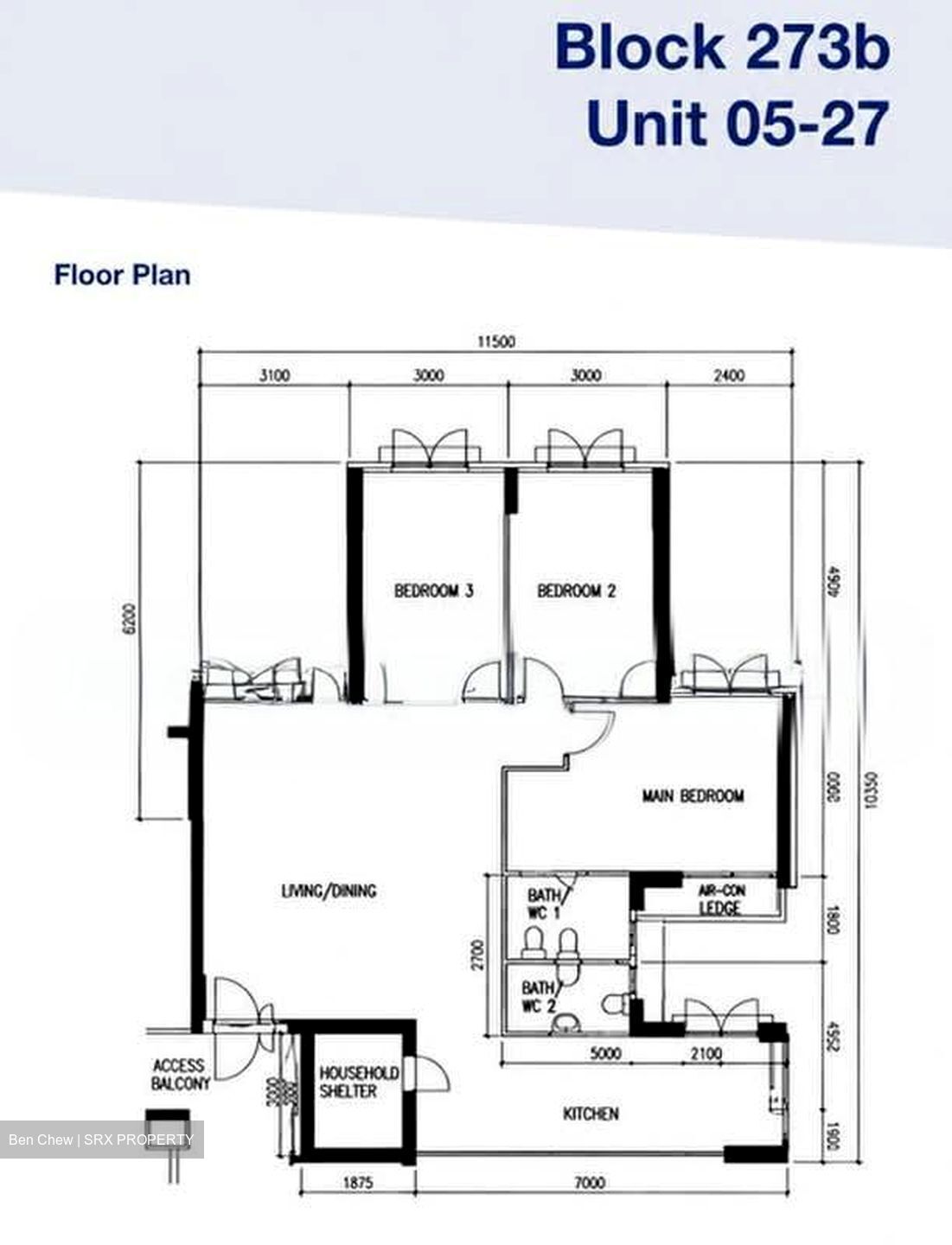 Blk 273B Wenya (Jurong West), HDB 5 Rooms #595847191